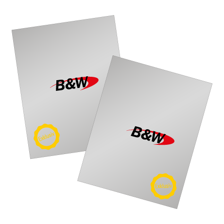 Flyer mit Exklusiv-Veredlung einseitig
